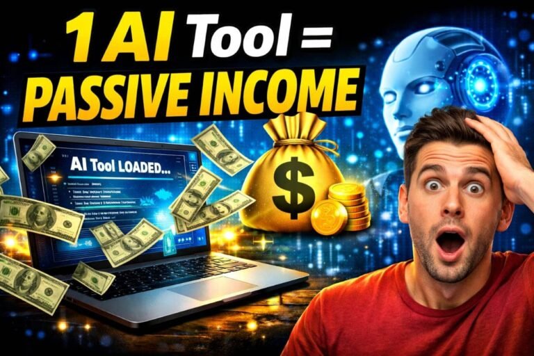 AI tools generating passive income for users in the United States using laptop and automation software